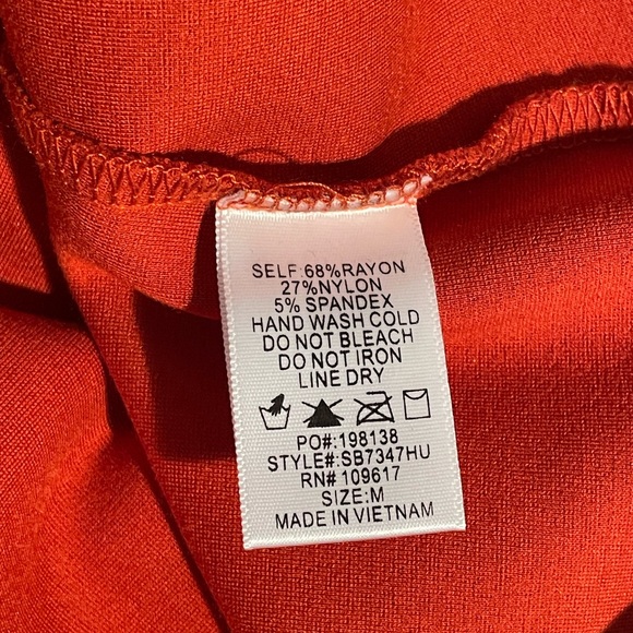 NWOT Orange Bodysuit Women’s Medium - Picture 4 of 5